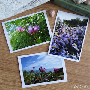 Cartes de correspondance fleuries