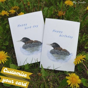 Happy bird-day | Happy birthday, Common loon and chicks