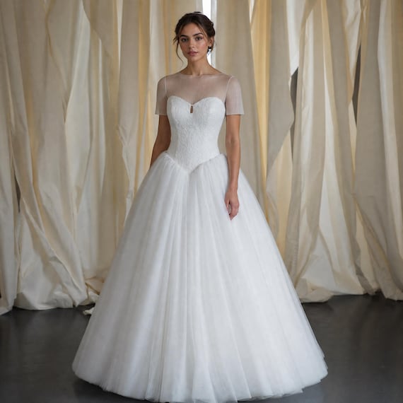 basque waist white dress Waistline Wedding with Square Neckline Style in cups The Sculpted Beauty of Blanche