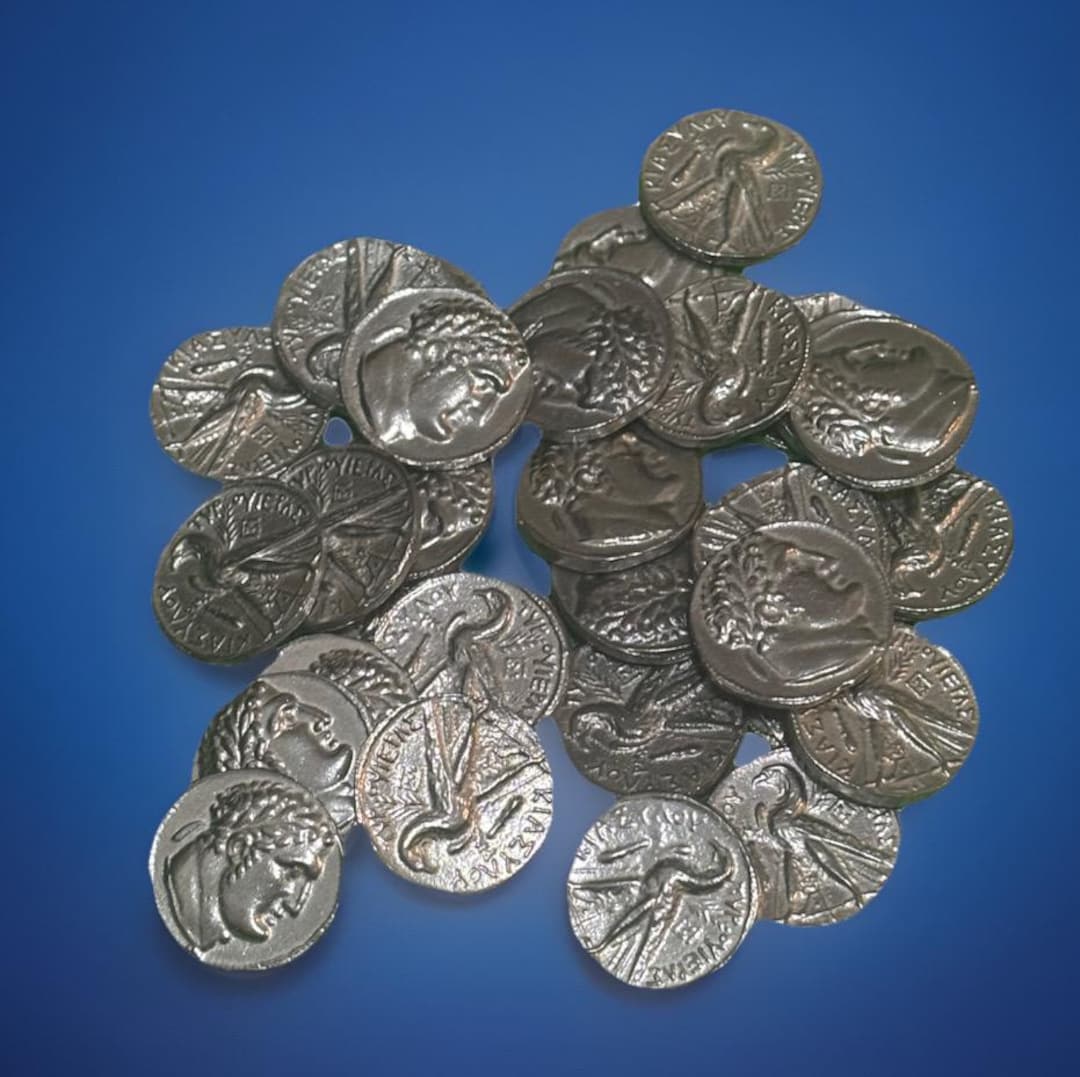 30 Silver Shekel of Tyre Novelty Coins, Biblical Roman History - Etsy