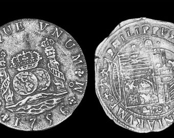 1776年 スペイン 8レアル「ピース・オブ・エイト」スペインドル銀貨