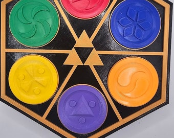 Legend of Zelda Ocarina of Time Sage Medallions Inspired Plaque - Etsy