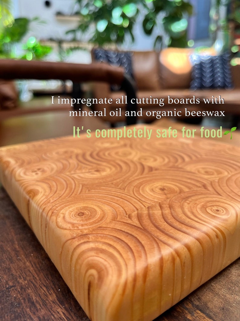 Redwood Butcher Block Cutting Board, End Grain Cutting Board, oak Chop Chopping Board, natural wood, natural materials, cutting board image 2