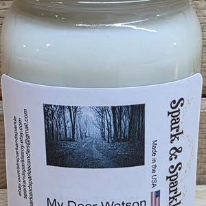 My Dear Watson Candles and Wax Melts 100% soy wax