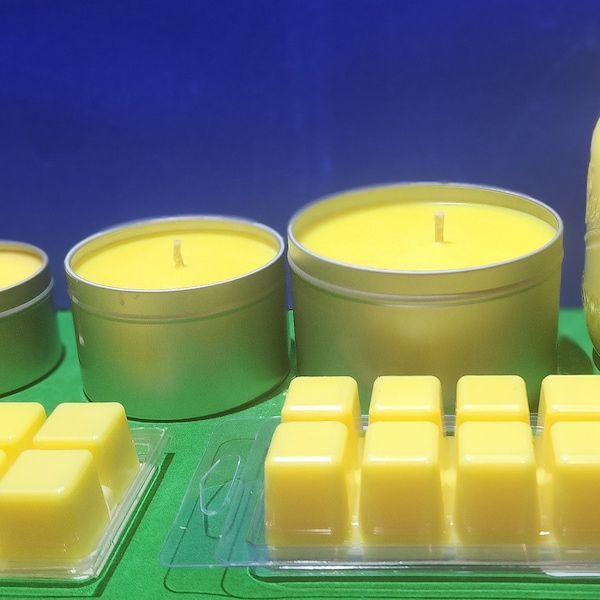 Lemongrass Candles and Wax Melts 100% soy wax