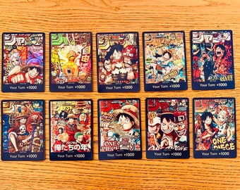 METTRE DON !! Hebdomadaire Shonen One Piece - carte - Personnalisée