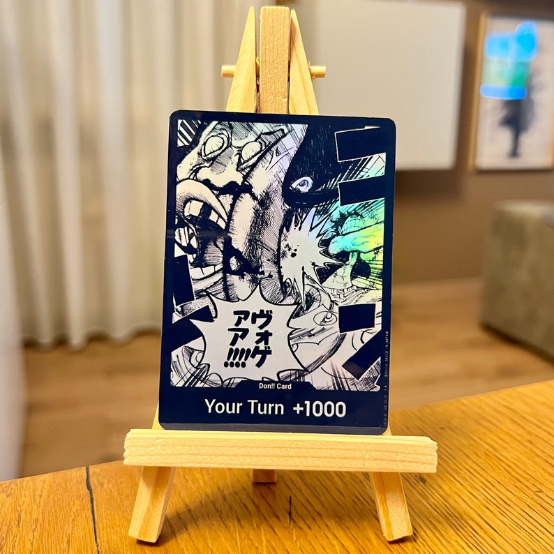 Luffy Vs Celestial Dragon Card One Piece Custom Etsy