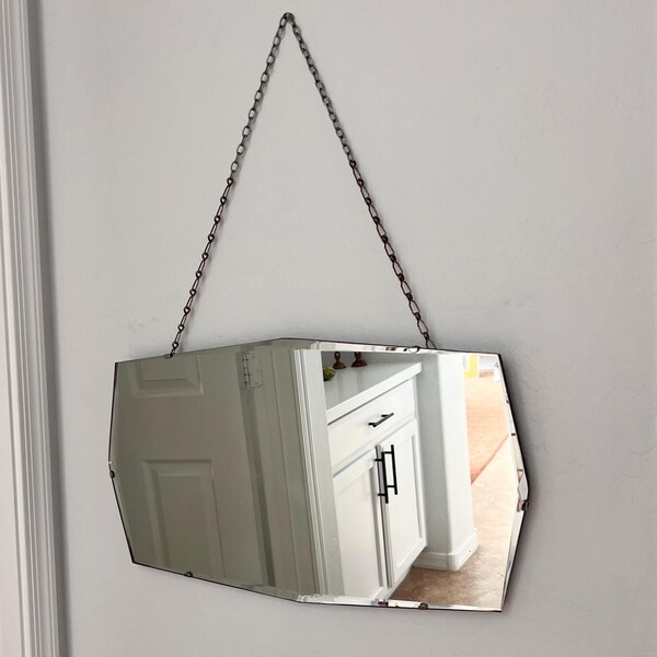 Vintage Wall Mirror On Chain