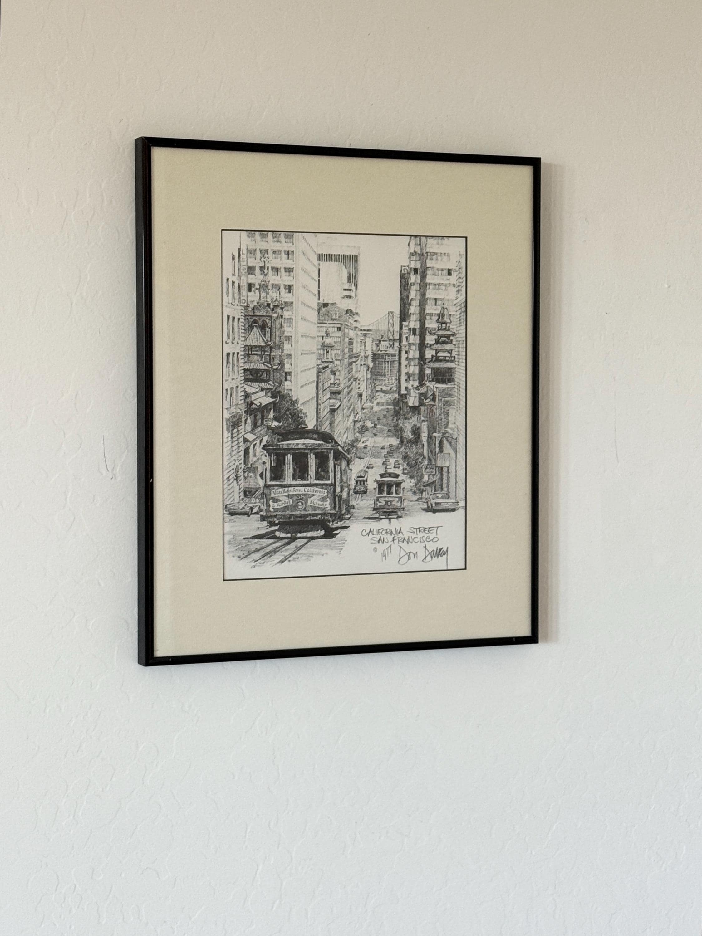 Don Davey 「California St San Francisco」 Vintage 1977 Pencil