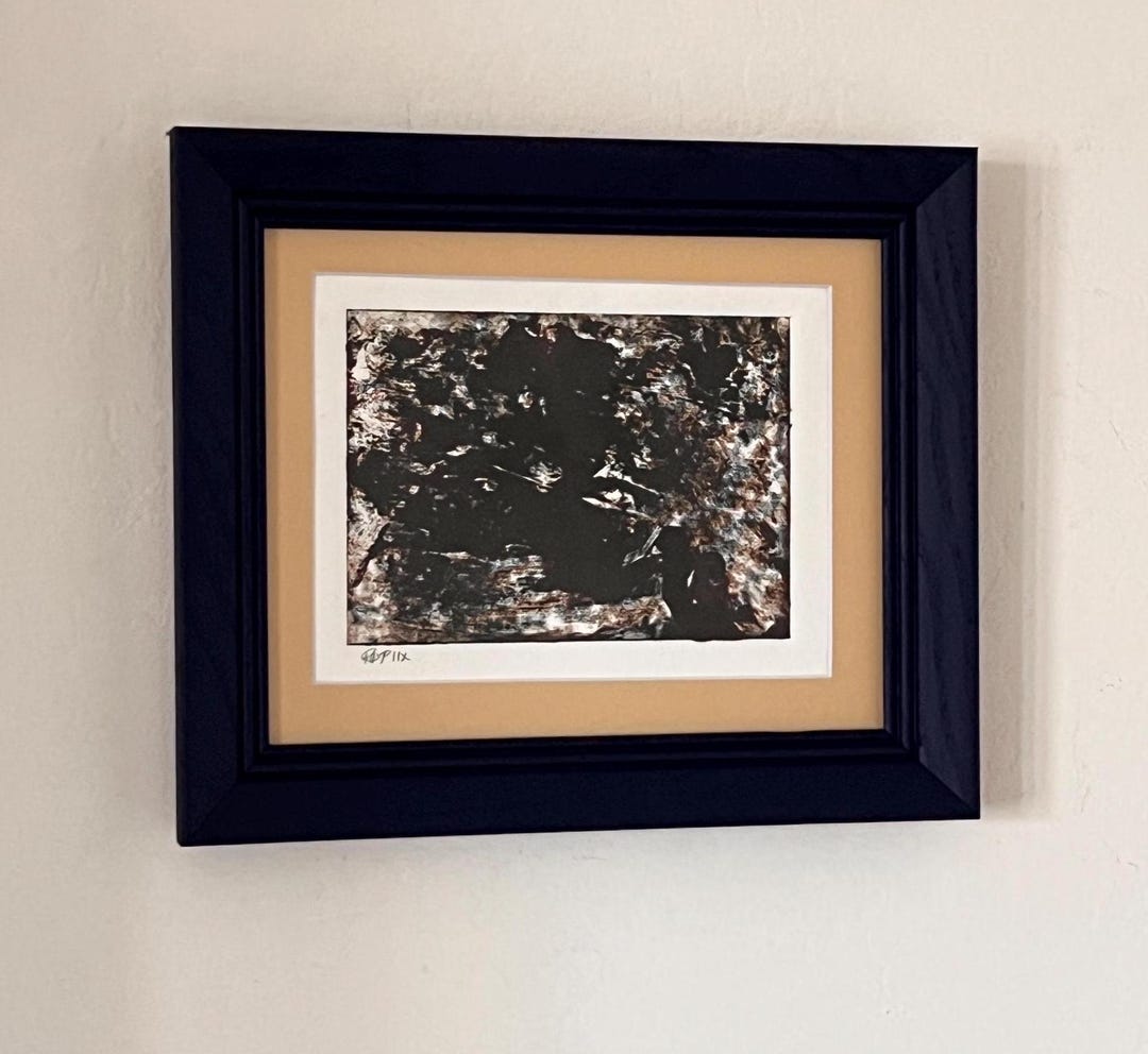 Original Fine Line Abstract Dry Point Etching Limited Edition in ...