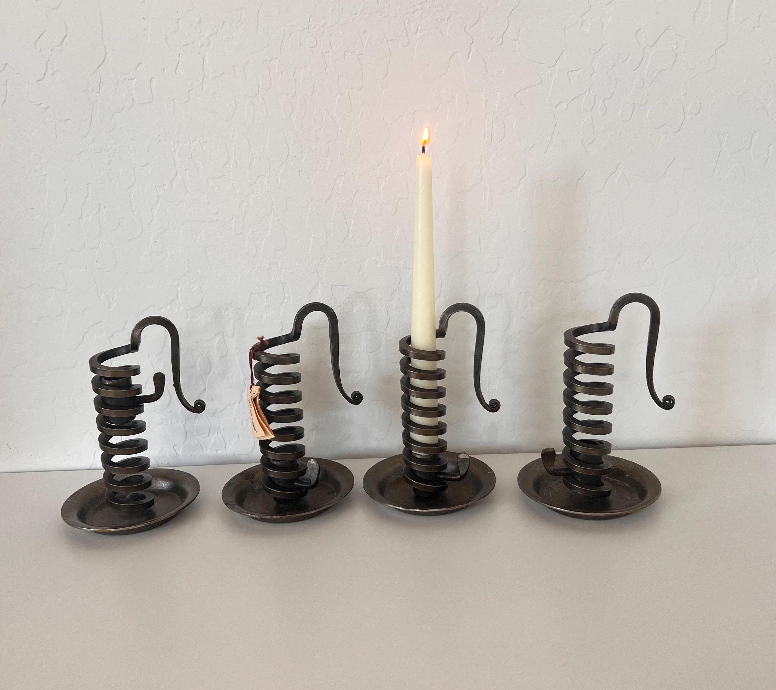 フランスアンティーク　Rat de Cave ／燭台 Vintage France 'le Rat De Cave' Modernist Taper Iron Candle