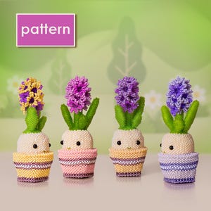 Beaded Hyacinth Pattern – Peyote Stitch Flower Tutorial – Cute Amigurumi Style Bead Plant – Spring DIY Beading Project PDF