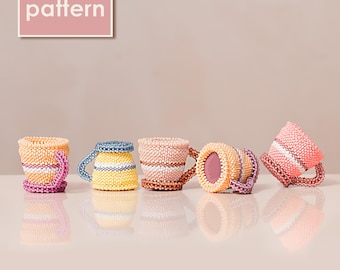 Beaded Coffee Cup Pattern – Quick & Easy Beading Project for Beginners – Peyote Stitch Miniature DIY PDF Tutorial
