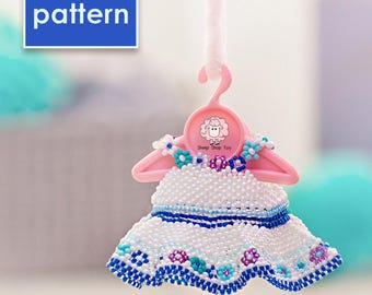 Detailed Pattern of Bunny Dress | Peyote Stitch Beading PDF Tutorial | DIY Beaded Animal Dress