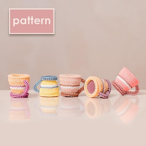 Modèle de tasse à café en perles - Tutoriel miniature facile au point peyotl - Projet de bricolage de perles pour les débutants