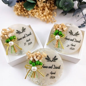 Wedding Magnet, Wedding Favors, Epoxy Magnet, Engagement Favors,Baptism Favors, Anniversary Favors, Christmas Gift ,Baby Shower,Gift for her
