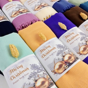 Pashmina Shawl, New Year Shawl, Happy Holidays Scarf, Personalized Shawl, Pashmina Wrap, Shawls for Wedding, Wedding Shawl Scarves