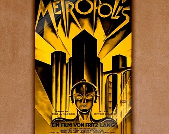メトロポリス（1927年）映画ポスター：フリッツ・ラング映画、ドイツ
