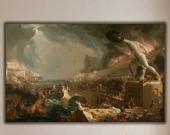 Thomas Cole's The Course of Empire Canvas Art Print