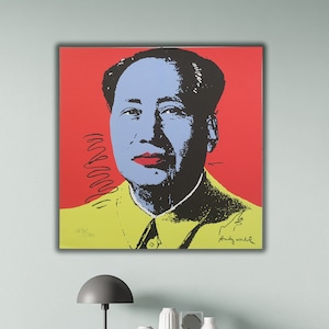 Andy Warhol Mao Poster, Andy Warhol Poster, Andy Warhol and The Cult of Mao Leinwanddruck, Warhol Kunstwerk, Andy Warhol Pop Art Leinwanddruck