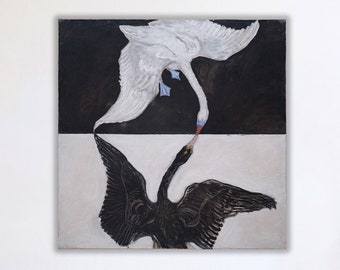 Hilma af Klint, The Swan No. 1, Modern Art Canvas Print
