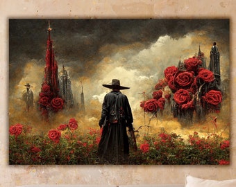The Dark Tower Canvas Print, Stephen King Multiverse Poster