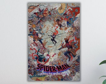 Spiderman: Across The Spider-Verse Movie Poster, Canvas Print