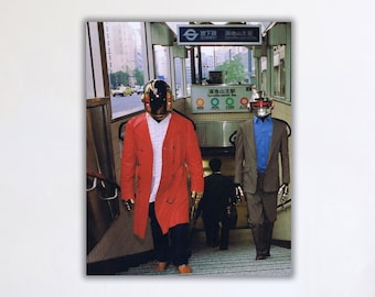 Daft Punk Poster, Daft Punk Canvas Print, Music Poster
