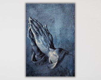 アンティーク 40s Albrecht Drer 壁掛 祈りの手プレイングハンズ Vintage! Handmade Albrecht Durer Praying Hands Wood Carving