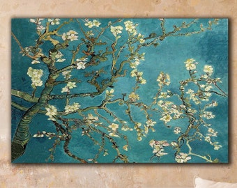 Van Gogh Almond Blossoms Canvas Print, Floral Wall Art