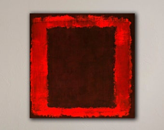 Mark Rothko Wall Art, Seagram Murals Print by Rothko, Red and Black Abstract Artwork by Mark Rothko, Mark Rothko Abstract Art Print Poster
