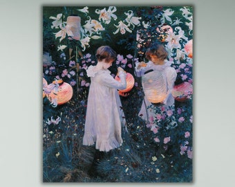 ジョン・シンガー・サージェント – カーネーション ユリ リリー ローズ