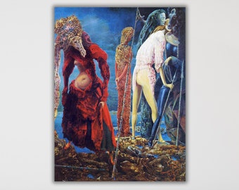 Max Ernst, The Antipope, Surrealist Canvas Print