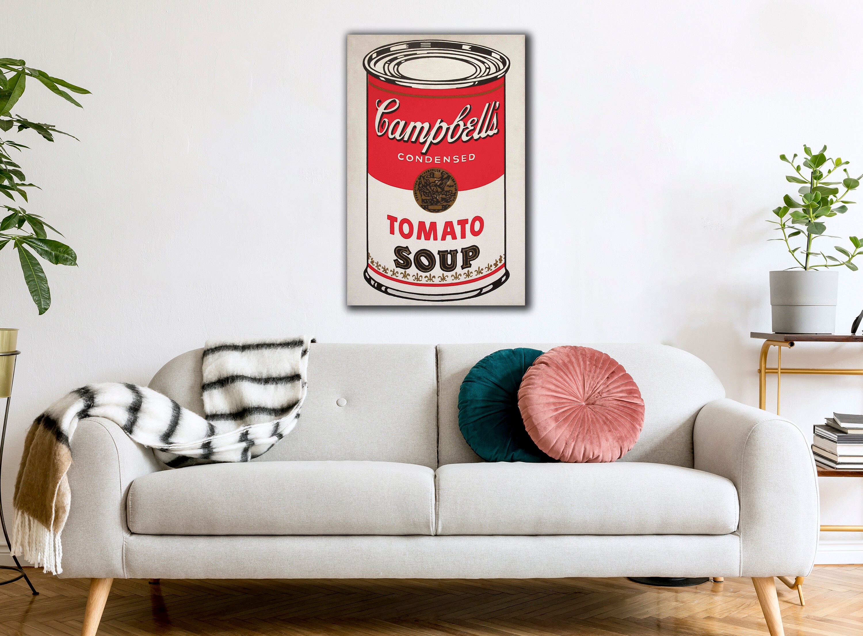 Andy Warhol Campbell's Soup Can Canvas Art, Pop Art Print - Etsy