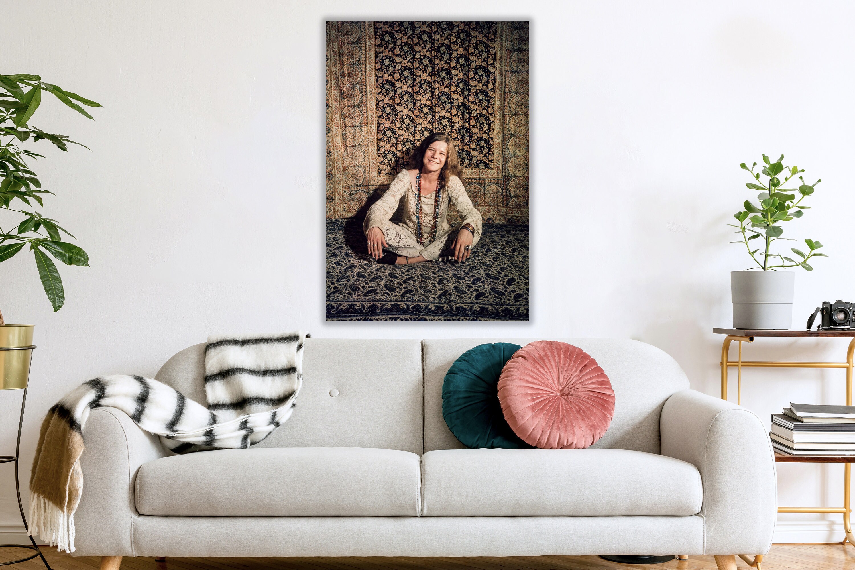 Janis Joplin Poster, Janis Joplin Authentic Canvas Print, American ...
