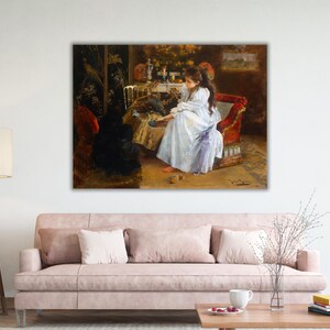 In the Evening by Roma Ribera Work Art, Romantic Vintage Art Print for ...