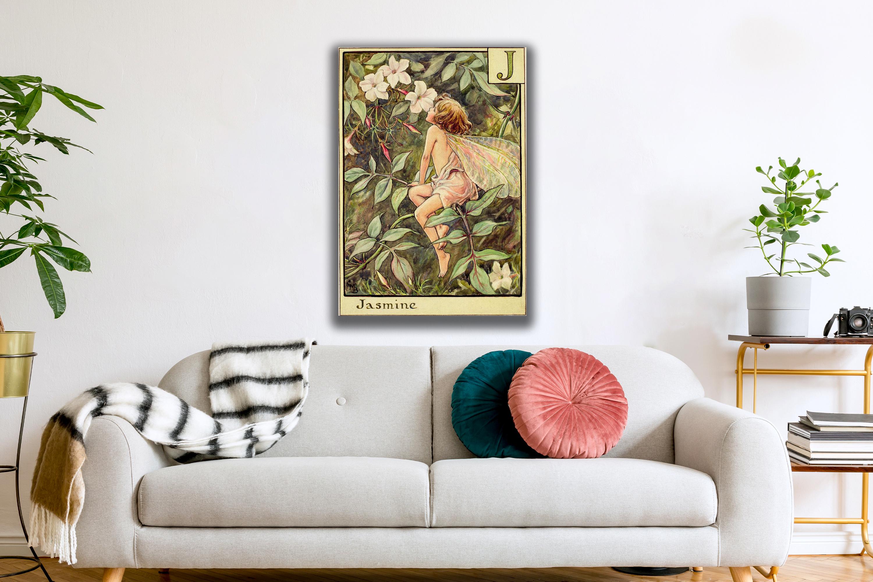 The Jasmine Fairy by Cicely Mary Barker, Vintage Flower Fairy Art