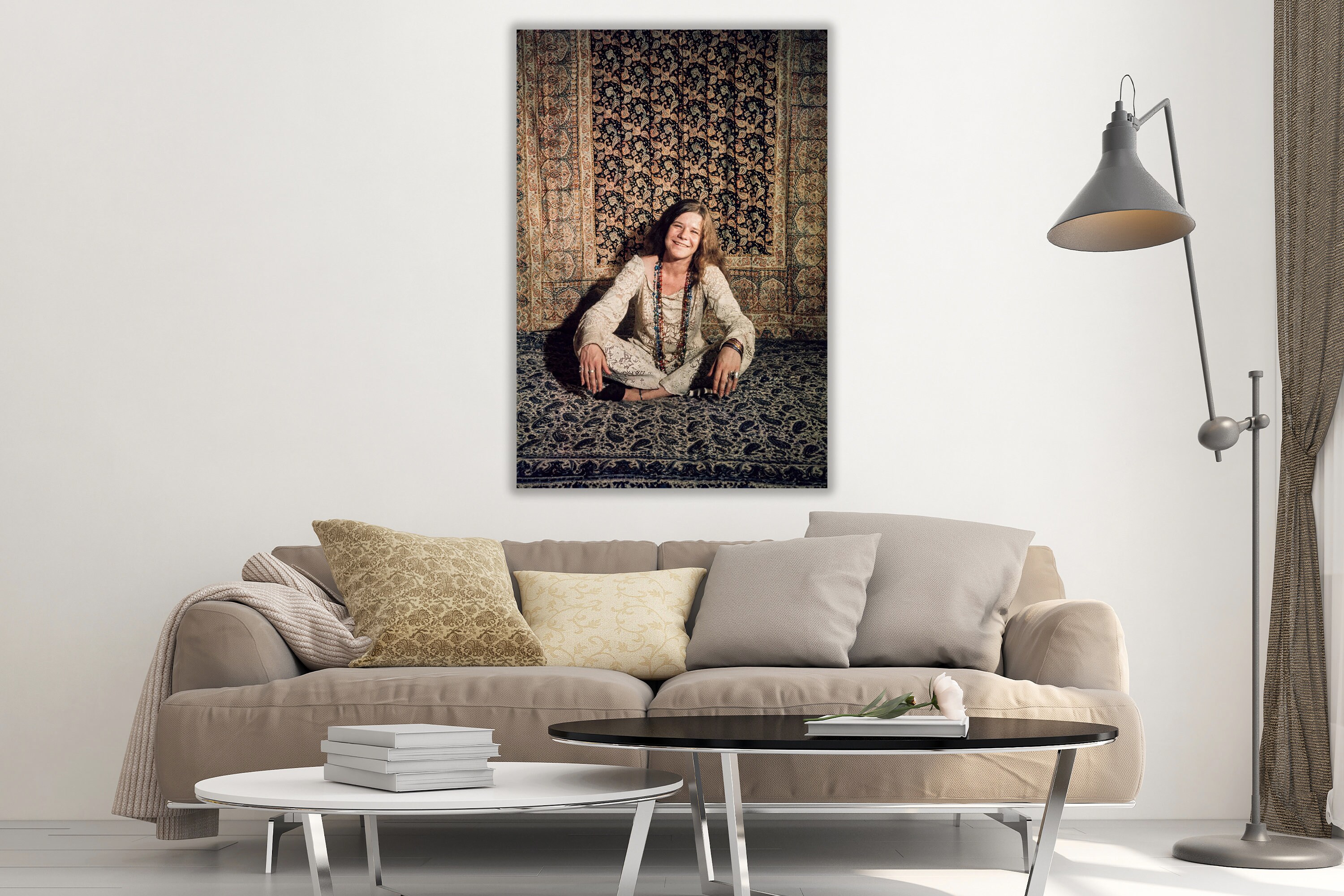 Janis Joplin Poster, Janis Joplin Authentic Canvas Print, American ...