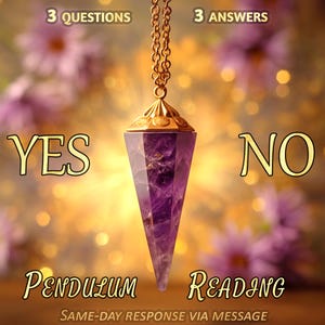 Pendulum Reading, BONUS 1 Tarot Card Reading Insight, Fast Yes No Accurate Digital Psychic Answers, Same Day Delivery, Psychic Reading,