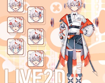 Boy Live2D Vtuber Model: Fully Rigged, Ready to Use (Commercial Use)