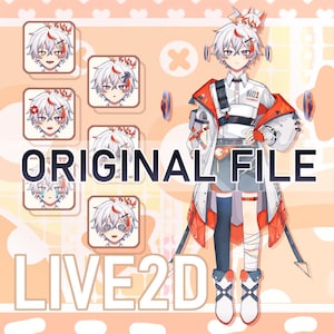 ORIGINAL DATA + PSD | Boy Live2d Vtuber Model for Commercial use | Premade Vtuber Model | Live2D Model | Fully Rigged | Ready to use