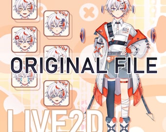 Boy Live2D Vtuber Model: Fully Rigged, Ready to Use (PSD)