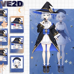 Mädchen Live2D Vtuber Modell für kommerzielle Nutzung | Vorgefertigtes Vtuber Model | Live2D-Modell | Vollständig getakelt | Gebrauchsfertig