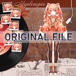 ORIGINAL DATA + PSD | Girl Live2d Vtuber Model for Commercial use | Premade Vtuber Model | Live2D Model | Fully Rigged | Ready to use