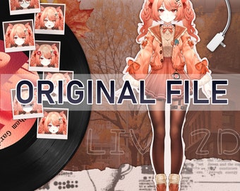 Live2D Vtuber Model: Fully Rigged, Ready to Use (PSD)