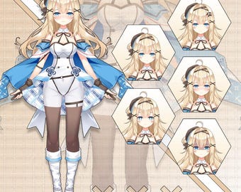 Premade Girl Live2D VTuber Model: Fully Rigged, Ready to Use