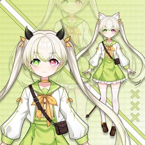Girl Live2d Vtuber Model for Commercial use | Premade Vtuber Model | Live2D Model | Fully Rigged | Ready to use