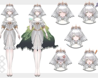 Rigged Girl Vtuber Model: Ready to Use Live2D Model