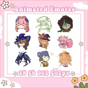 Genshin Emote Set | Ready to Use | Twitch Youtube Kick Discord | Streaming | Emoji