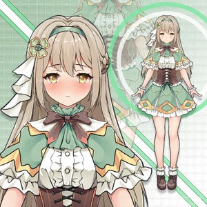 Girl Live2d Vtuber Model for Commercial use | Premade Vtuber Model | Live2D Model | Fully Rigged | Ready to use